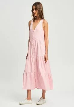 Calli Linen Midi Dress -Outlet Clothing Store calli 0250 1572536 2