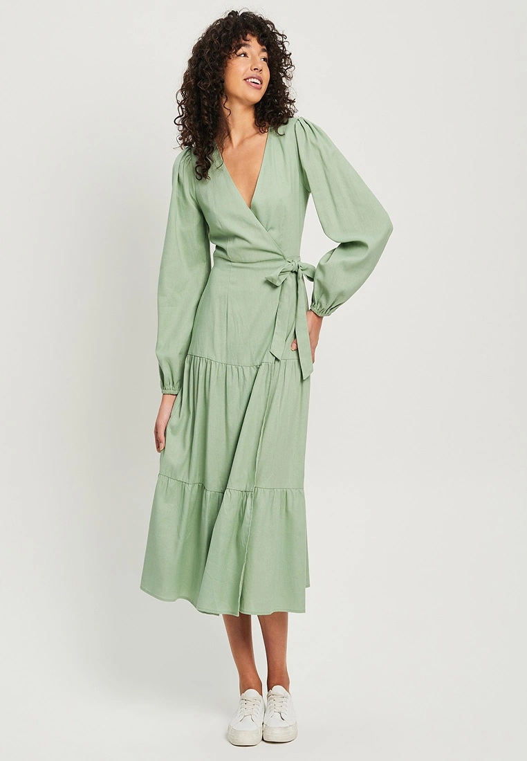 Calli Kat Ls Wrap Dress 7 Calli Kat Ls Wrap Dress - Image 5