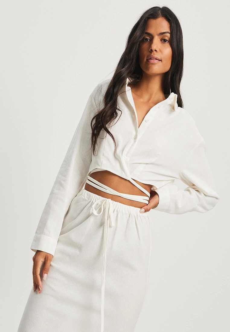 Calli Crop Wrap Shirt 6 Calli Crop Wrap Shirt - Image 4
