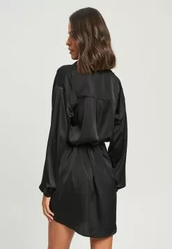 Calli Satin Shirt Dress 10 Calli Satin Shirt Dress -Outlet Clothing Store calli 3181 9978326 3