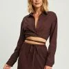 Calli Crop Wrap Shirt -Outlet Clothing Store calli 4878 0726616 1