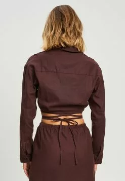 Calli Crop Wrap Shirt 10 Calli Crop Wrap Shirt -Outlet Clothing Store calli 4879 0726616 3