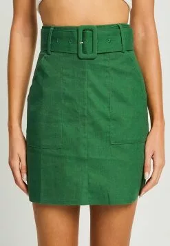 Calli Lara Belted Mini Skirt