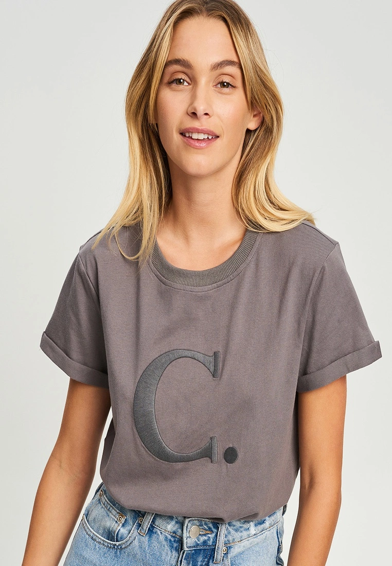 Calli C. Embroidered Tee 3 Calli C. Embroidered Tee