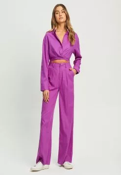 Calli Crop Wrap Shirt -Outlet Clothing Store calli 8085 3908626 5