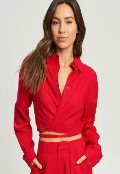 Calli Crop Wrap Shirt 11 Calli Crop Wrap Shirt -Outlet Clothing Store calli 8086 0118626 4