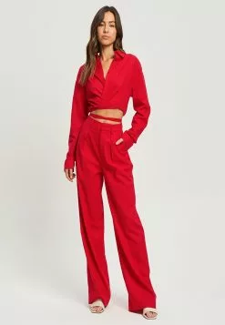 Calli Crop Wrap Shirt 12 Calli Crop Wrap Shirt -Outlet Clothing Store calli 8086 0118626 5