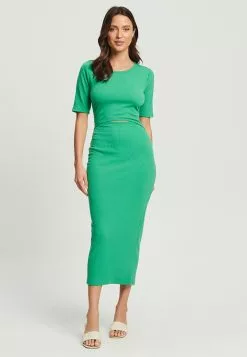 Calli Saxon Midi Dress