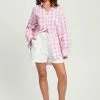Calli Check Shirt -Outlet Clothing Store calli 9996 9257936 1